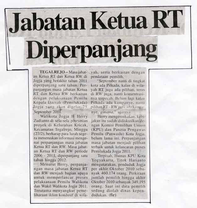 Kliping jogja terbaru